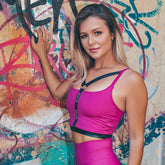 Infinity Eco Strap Top - Raspberry